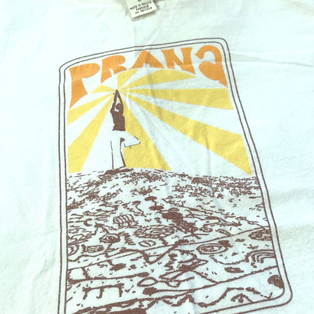 White Prana Yoga T-shirt